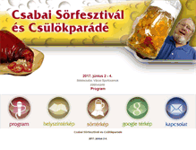 Tablet Screenshot of csabaisorfesztival.hu